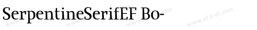 SerpentineSerifEF Bo字体转换